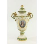 Royal Bonn Handpainted Porcelain Vase with Lid