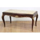 Marble Top Coffee Table with Bronze Ormolu