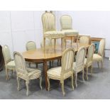 French Style Dining Table & 12 Bodart Side Chairs