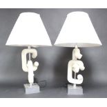 Pr Mid-Century Modern Robert Sonneman Table Lamps