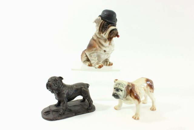 Collection of Porcelain Bulldogs - Image 3 of 6