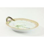 Royal Copenhagen Flora Danica Dish with Handle