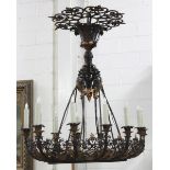 19th Century Bronze Palace-Size Chandelier