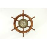 Ship's Wheel Porthole Clock