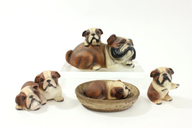 Collection of Porcelain Bulldogs - Image 4 of 6