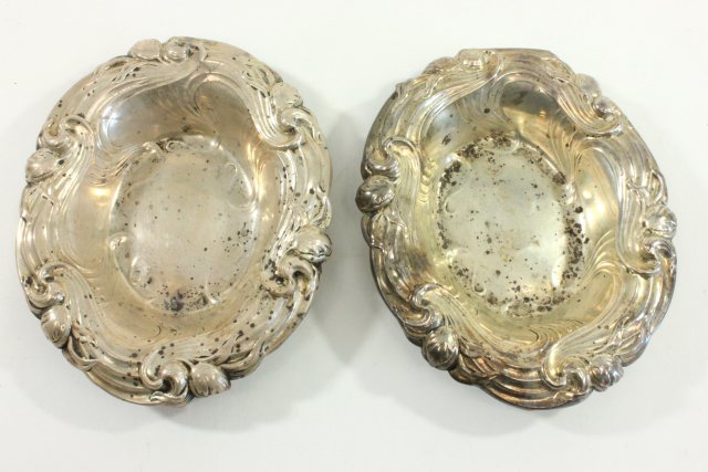 Pair Gorham Sterling Silver Art Nouveau Dishes - Image 3 of 5