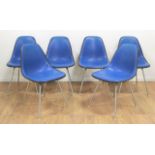 :Set 6 Herman Miller Eames Style Chairs