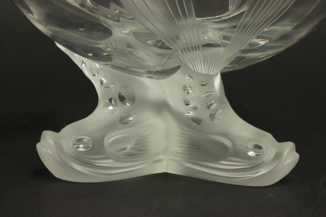 Lalique Bowl with Dolphin Base - Image 2 of 4