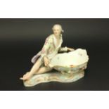 19th Century Meissen Male Figural Sweet Meat Dish