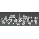 Lot of 21 Swarovski Crystal Glass Figurines