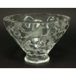 Lalique Verone Clear & Frosted Bowl