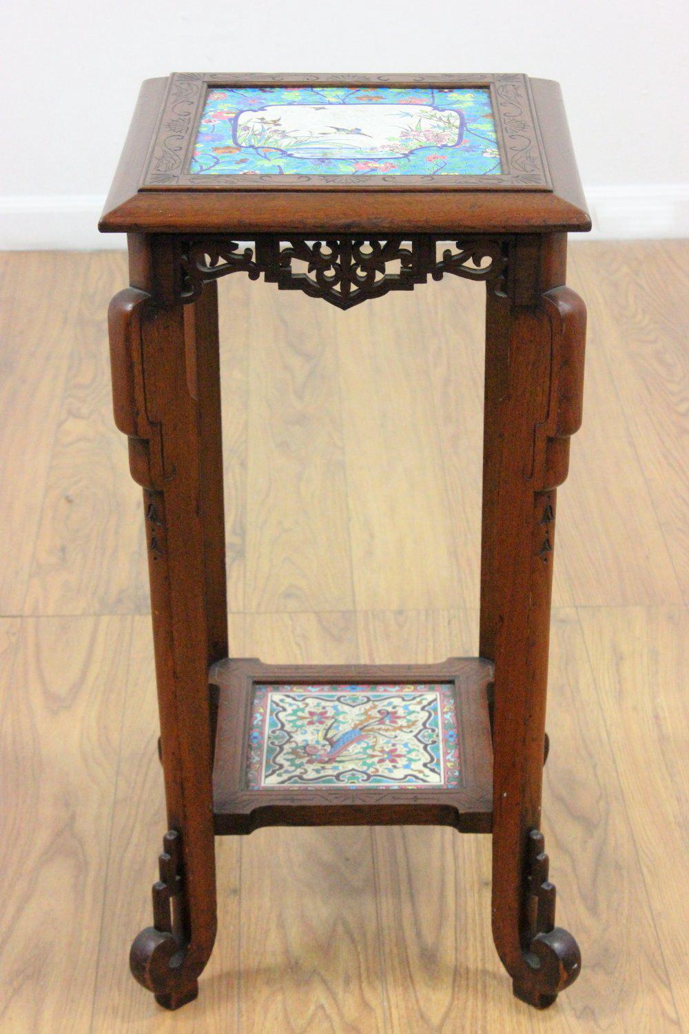 Longwy Victorian Pedestal in the Asian Manner - Image 5 of 5