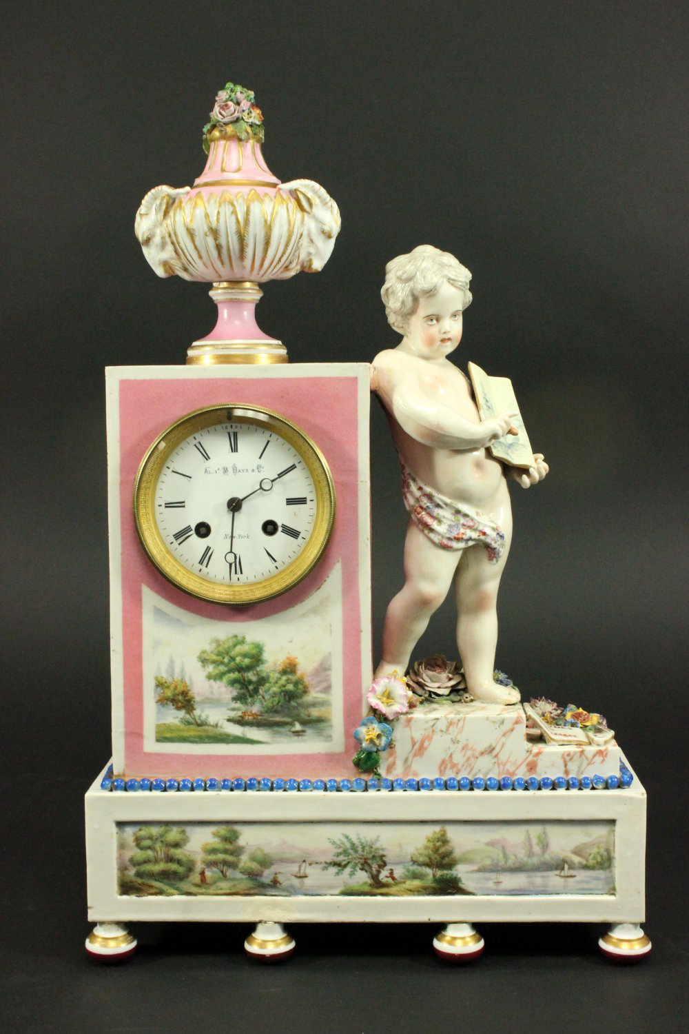 Porcelain Figural Clock