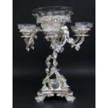 Silverplate Wine Design Centerpiece