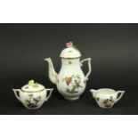 3-Piece Herend Porcelain Tea Set