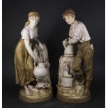 :Pair Royal Dux Figures