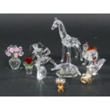 Lot of 10 Swarovski Crystal Glass Figurines