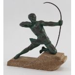 Max LeVerrier Metal Sculpture of Archer