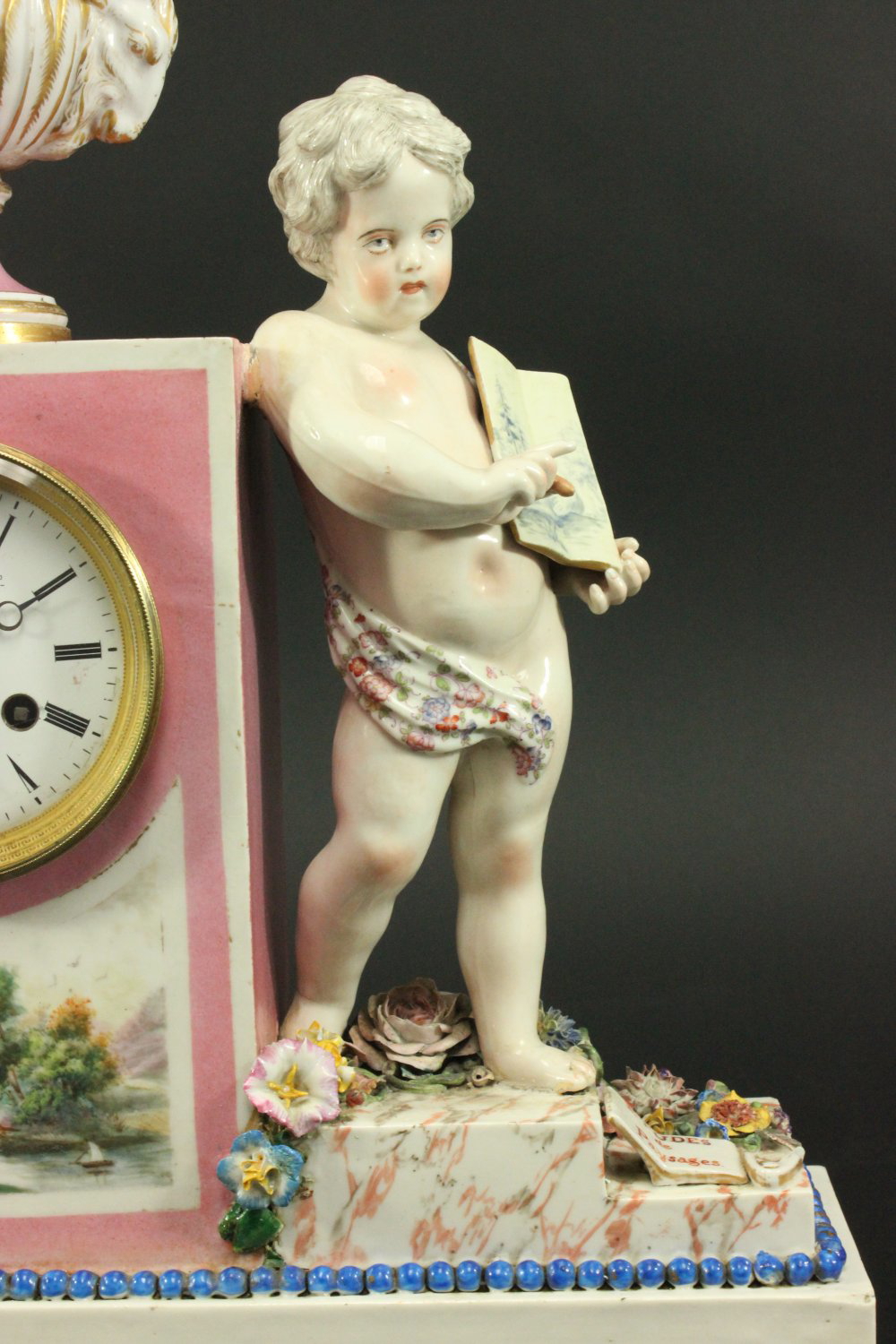 Porcelain Figural Clock - Image 7 of 9
