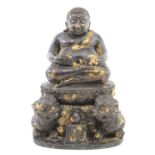 Antique Bronze Seated Buddha