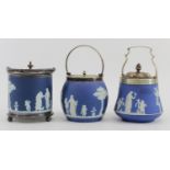 3 Wedgwood Biscuit Jars