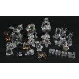 Lot of 22 Swarovski Crystal Glass Figurines