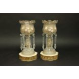 Pair Luster Lamps