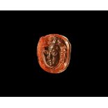 Roman Head of Mercury Cameo