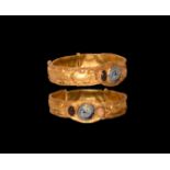 Parthian Gold Bracelet with Bull Frieze