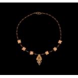 Parthian Gold and Garnet Necklace