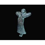 Parthian Robed Man Vessel Handle