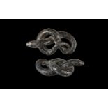 Western Asiatic Knotted Snake Statuette