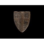 Heraldic Horse Harness Stud with Cross