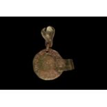 Medieval Jetton Pendant with Bell