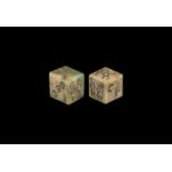 Roman Bone Dice Pair