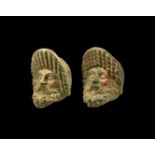 Roman Theatre Mask Mount Pair