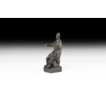 Roman Seated Statuette of a Goddess