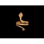 Egyptian Gold Snake Ring