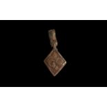 Heraldic Horse Harness Pendant with Bird