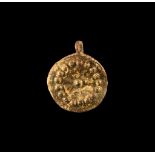 Viking Gilt Decorated Pendant