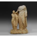 Roman Large Statue of Venus and Cupid