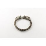 Chinese Twisted Bracelet with Dragon-Head Terminals.