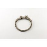 Chinese Twisted Bracelet with Dragon-Head Terminals.