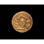 Roman Gold Foiled Silver Phalera