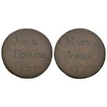 John Taylor / Mary Jones / 1770' Love Token