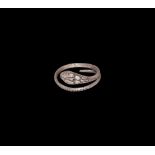 Romano-Egyptian Silver Snake Ring