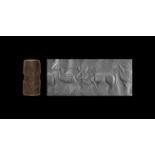 Achaemenid Bird and Bull Cylinder Seal