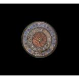 Roman Millefiori Enamelled Disc Brooch