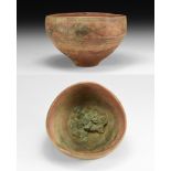 Indus Valley Mehrgarh Bowl with Snake and Coins
