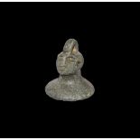 Iron Age Celtic Steelyard Weight with Bust